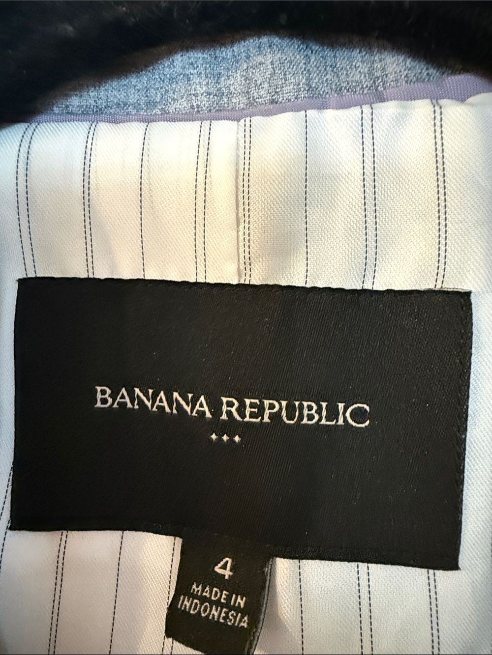 Banana Republic Light Gray Women's Single-Button Blazer - Picture 3 of 3